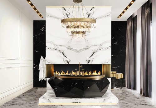 black-and-gold-bathroom-diamond-bathtub-in-nero-marquina-faux-marble-