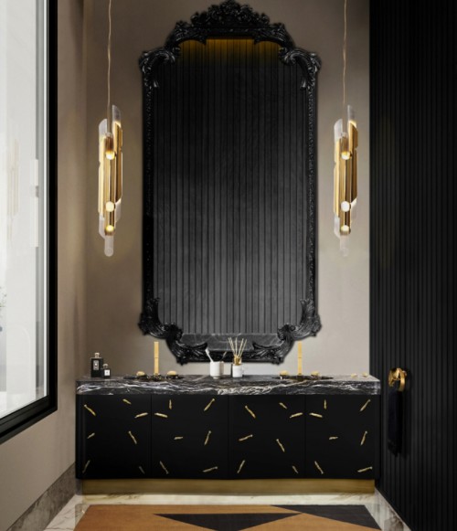 moody-bathroom-design-displaying-the-louis-xvi-mirror