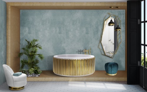symphony-bathtub-is-the-center-piece-of-alluring-blue-bathroom