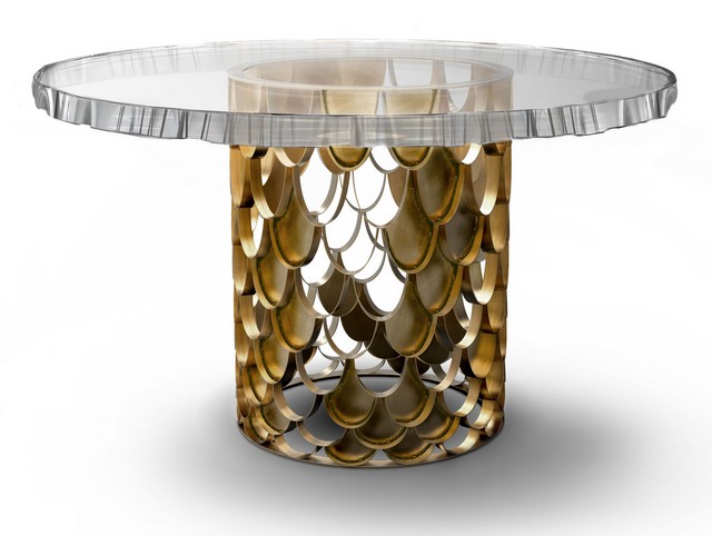 6 modern dining room tables in brass