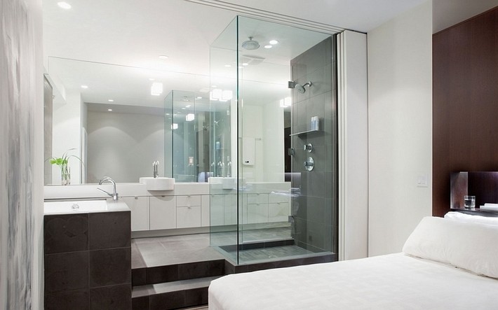 incredible open bathroom concept for master bedroom