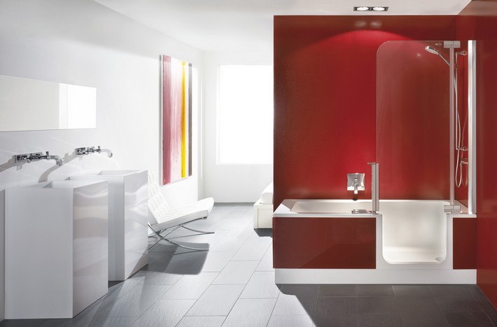 Flourish your Bathroom with the Aurora Red Pantone