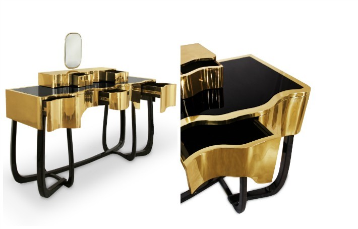 Sinuous details dressing table Sinuous - A Chic Dressing Table for your Bathroom Sinuous A Chic Dressing Table for your Bathroom details