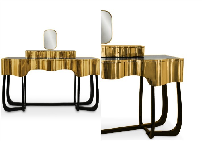 Sinuous front side view dressing table Sinuous - A Chic Dressing Table for your Bathroom Sinuous A Chic Dressing Table for your Bathroom view