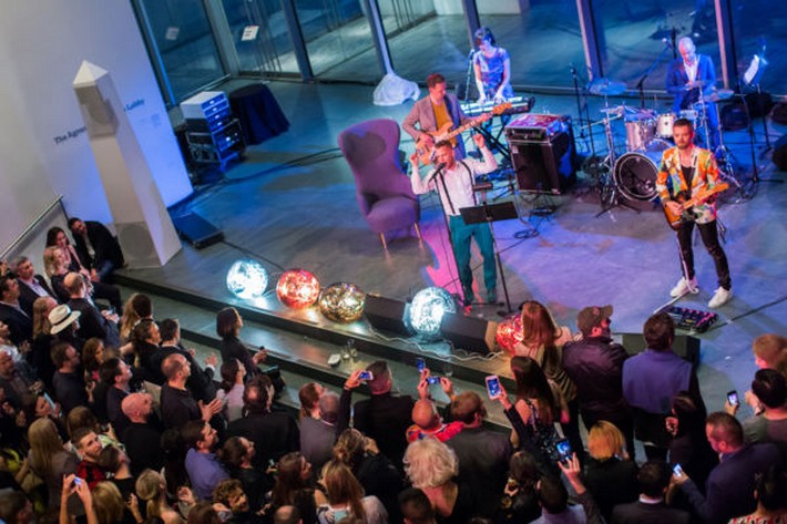 ICFF 2016 OPENING NIGHT EVENTS AT MOMA WITH NYCXDESIGN BEST OF AWARDS icff 2016 ICFF 2016 OPENING NIGHT EVENTS AT MOMA WITH NYCXDESIGN BEST OF AWARDS ICFF 2015 Opening Party at MoMA  Looking down on the band Rough  2x