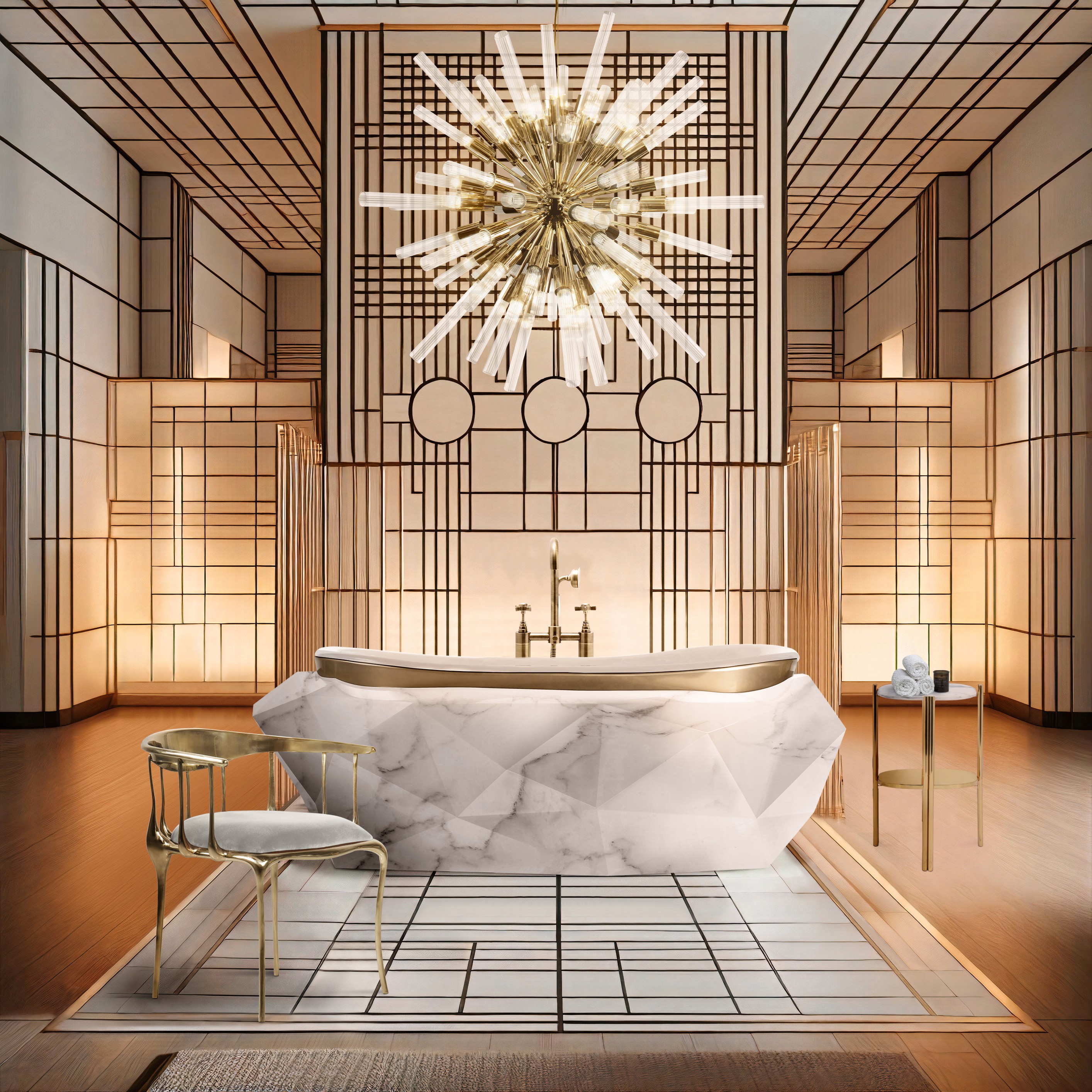 A Bathroom Retreat of Unparalleled Elegance