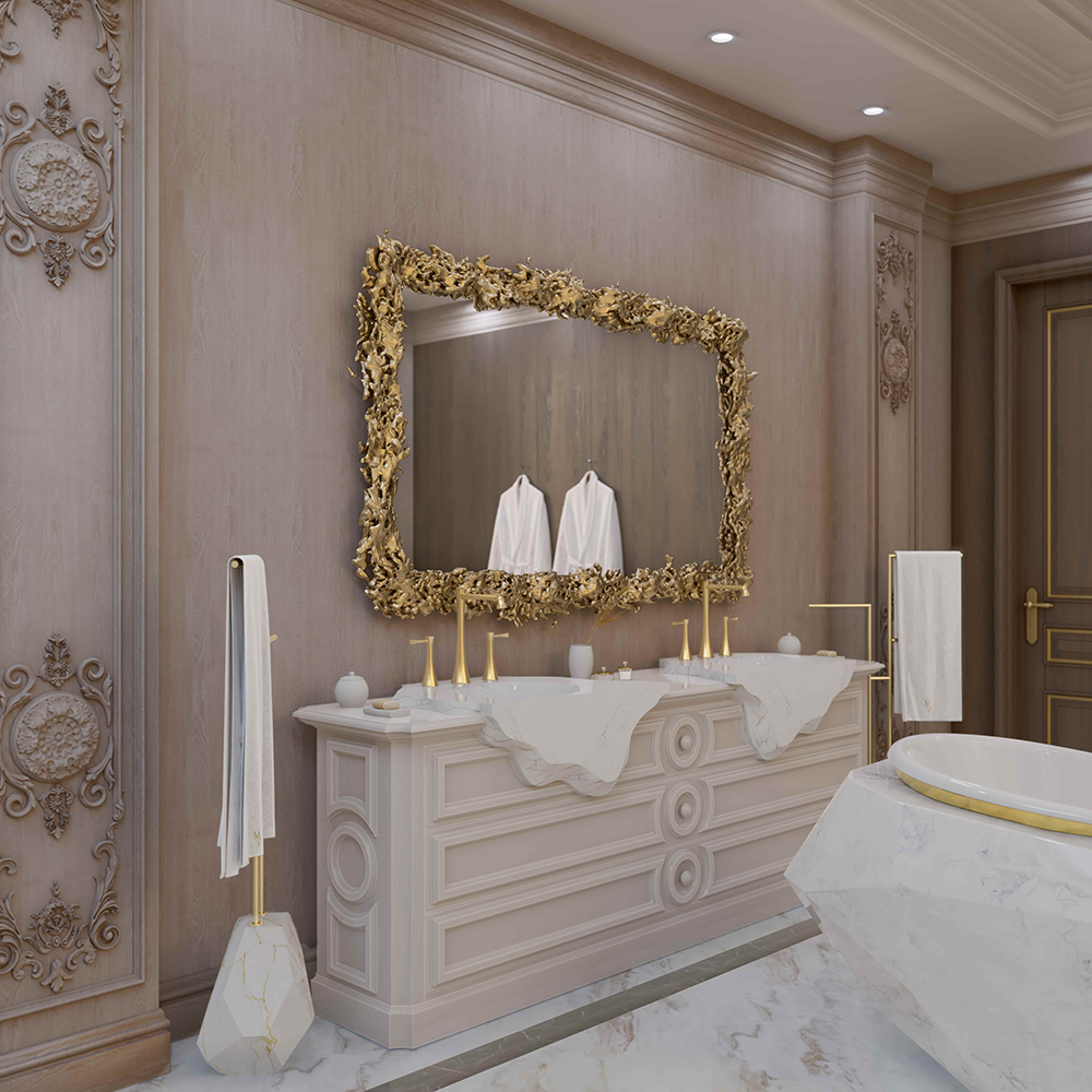 A Sophisticated Bathroom Oasis Blending Contemporary and Classic Design-5