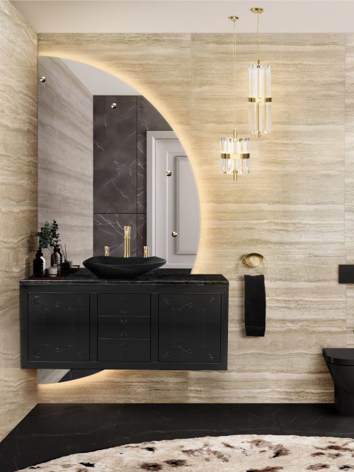 An Oasis of Serenity in a Luxury Neutral Bathroom
