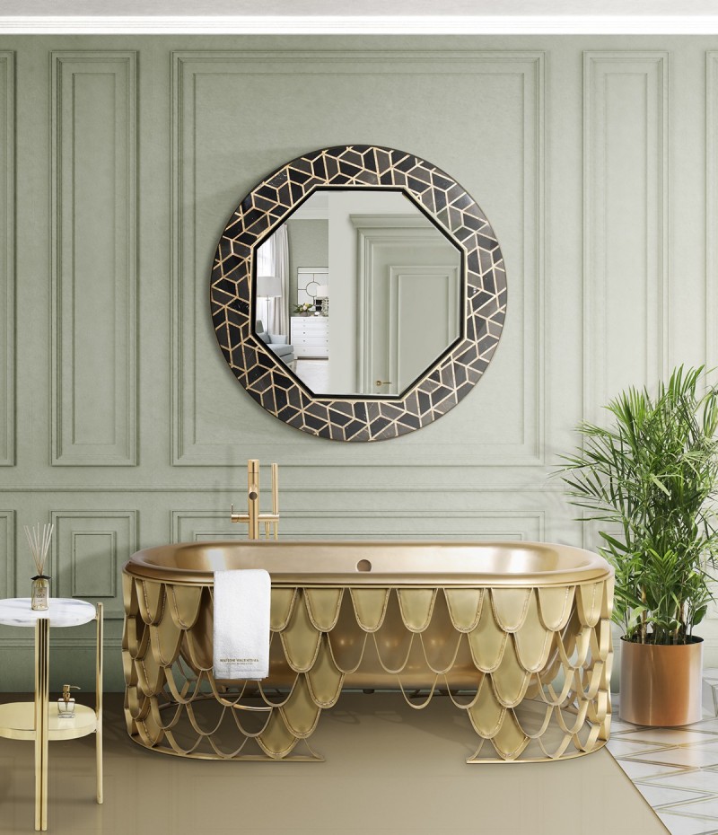 eclectic-bathroom-featuring-koi-bathtub-and-tortoise-mirror-1