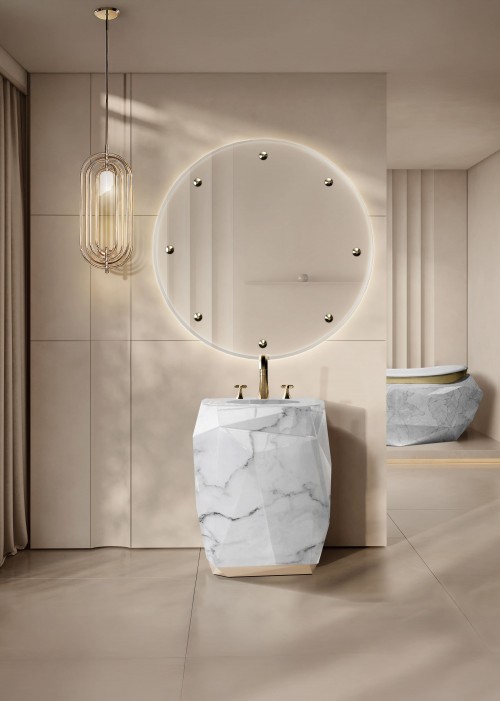 Elevate Your Bathroom with Sculptural Elegance and Timeless Design