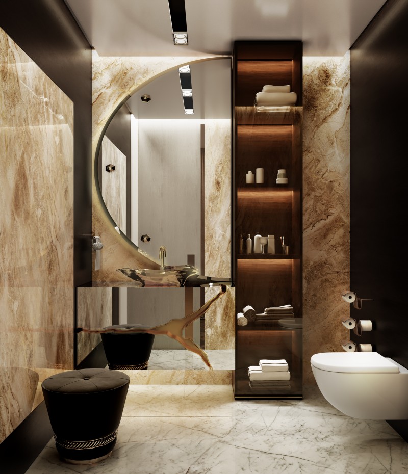 Exquisite Bathroom Design With A Refined Atmosphere-1