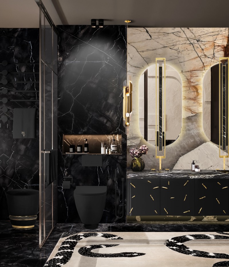 Glamours Bathroom Design With Splendid Elements-1