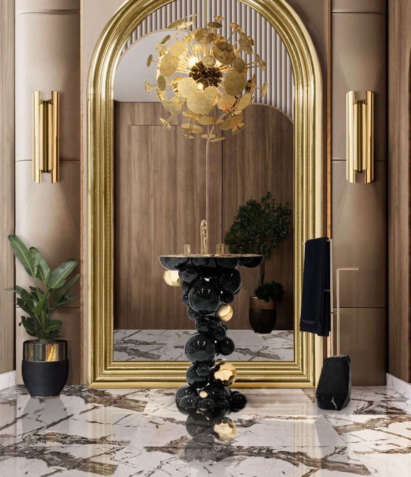 Luxury Bathroom Design Featuring Extravagant Gold Details-1