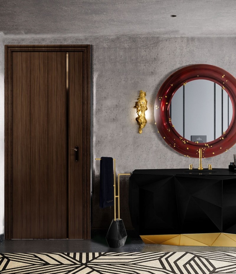 Luxury Bathroom with Exquisite Golden Accents-1