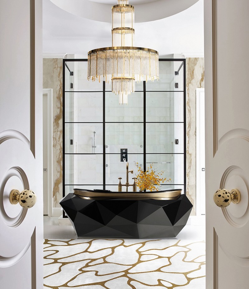 Master Bathroom Interior Design with DIAMOND Bathtub-1