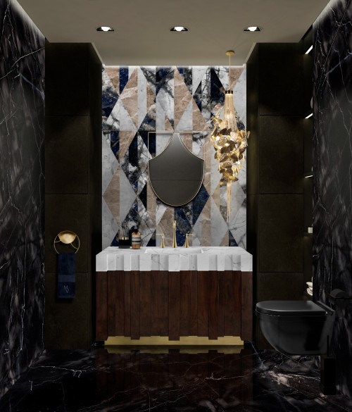 Modern Bathroom Design With Dazzling Wood Elements