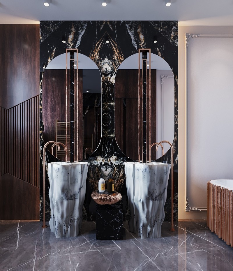 Modern Classic Marble Bathroom