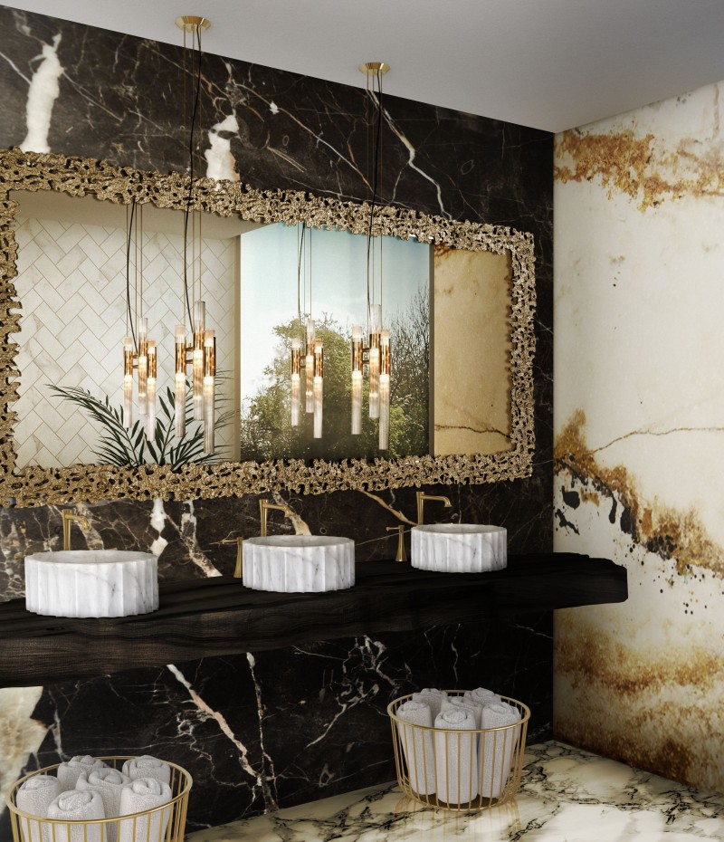 remarkable-marble-bathroom-with-symphony-vessel-sink-and-waterfall-pendant-lamp-1