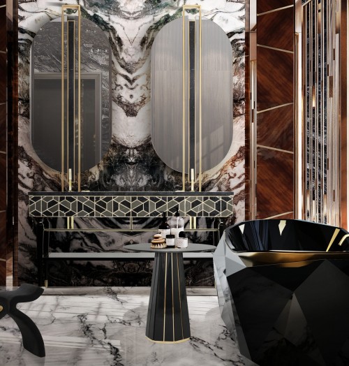 stunning-marble-master-bathroom-with-tortoise-washbasin-and-shield-oval-mirror