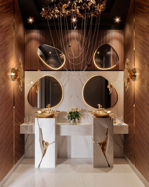 The Lapiaz Pedestal Sink and the Art of Luxury Bathroom Design