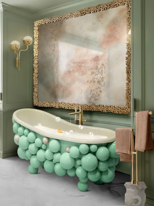 Unveiling the Captivating Luxury of a Colorful Bathroom Design
