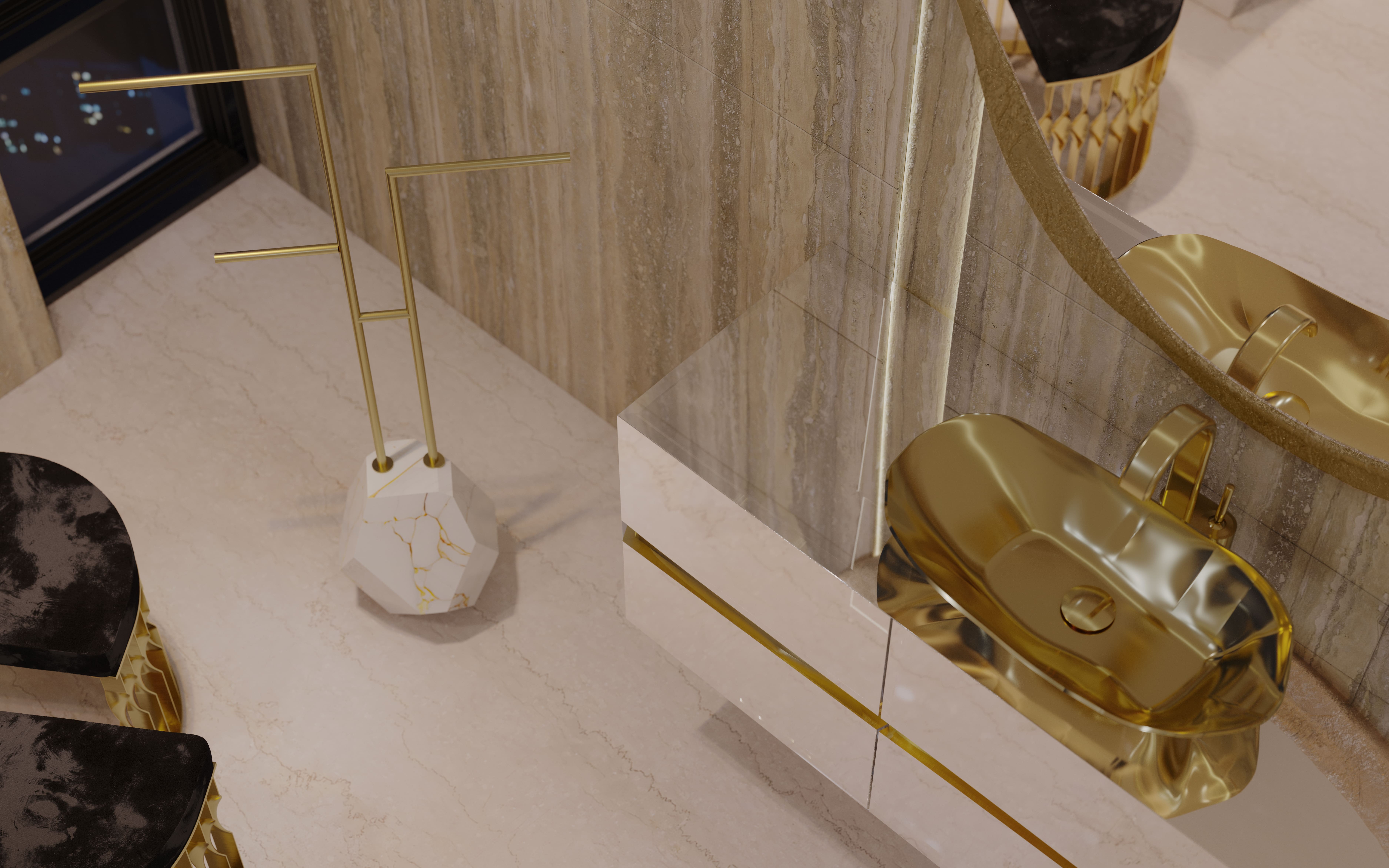 WARM WOOD TONES AND GOLDEN ELEGANCE IN A CITY VIEW BATHROOM-4