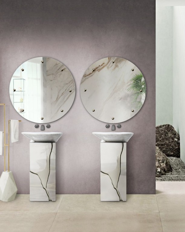 Summer trends, bathroom, bathroom design, bathtub, marble, maison valentina, interior design