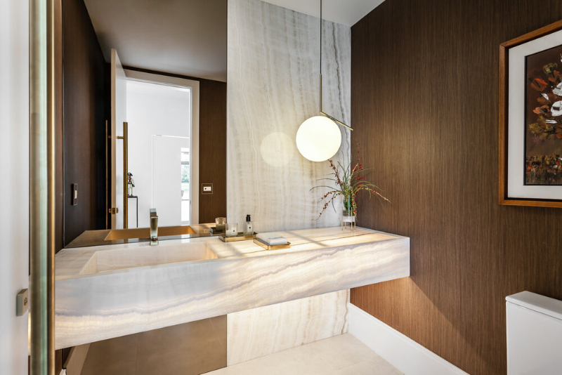 Elegant Luxury Bathroom Interior Design Projects by 2id Interiors - Botaniko