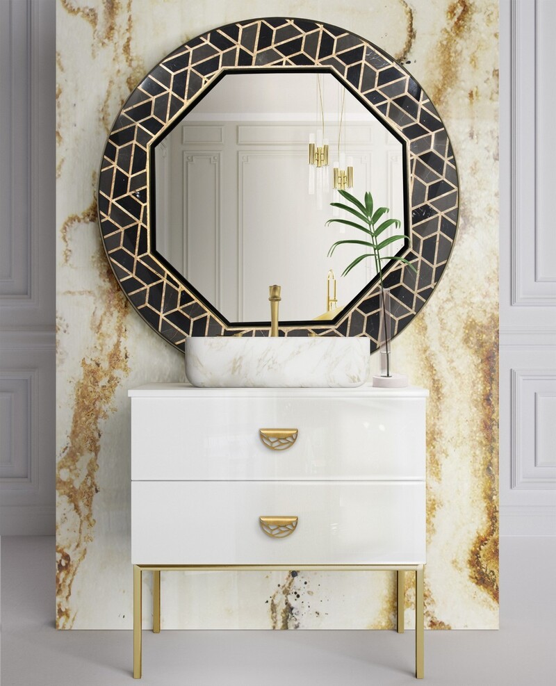 10 Ideas To Build The Perfect Bathroom Style, The Tortoise Mirror