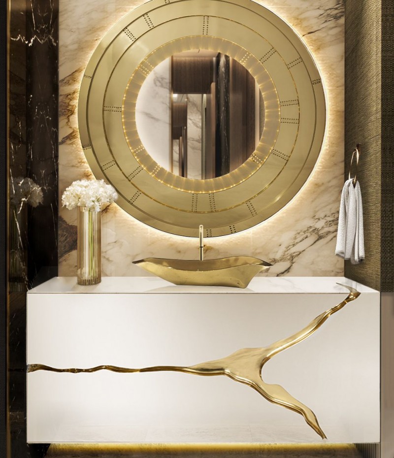 Modern Luxury Bathroom Ideas and Golden Bathrooms: A List