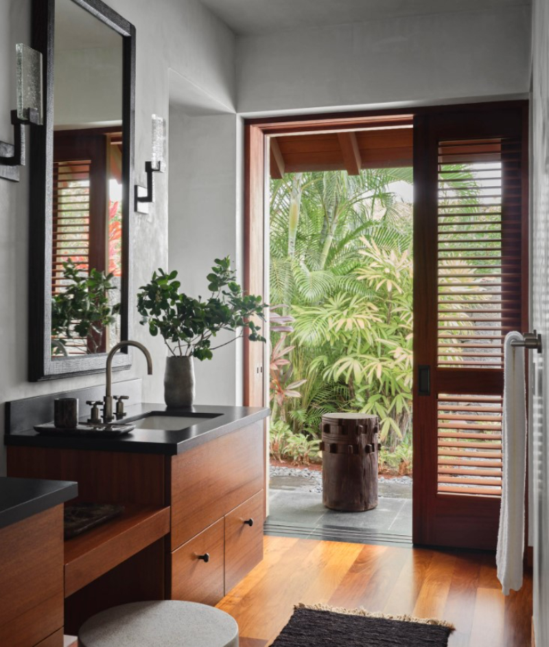 Modern Bathroom Design with organic and elevated environment