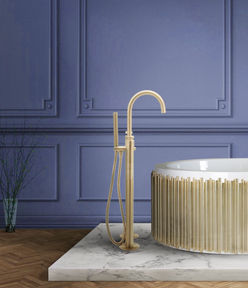 Pantone 2022 Colour of the Year: Pantone: A Color To Take Over Your Bathroom Design: symphony bathtub