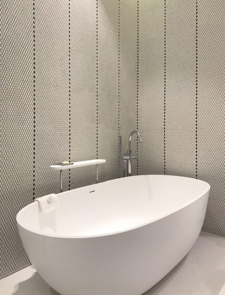 Bathroom Interior Design by Borella Art Design. Paris project with luxurious bathtub freestanding