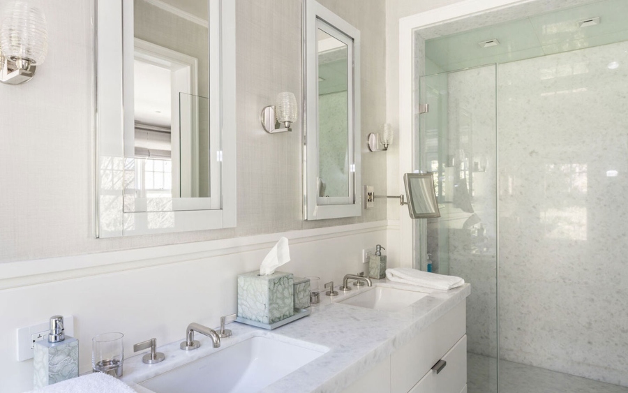 ingrao inc new york interior design bathroom white marble