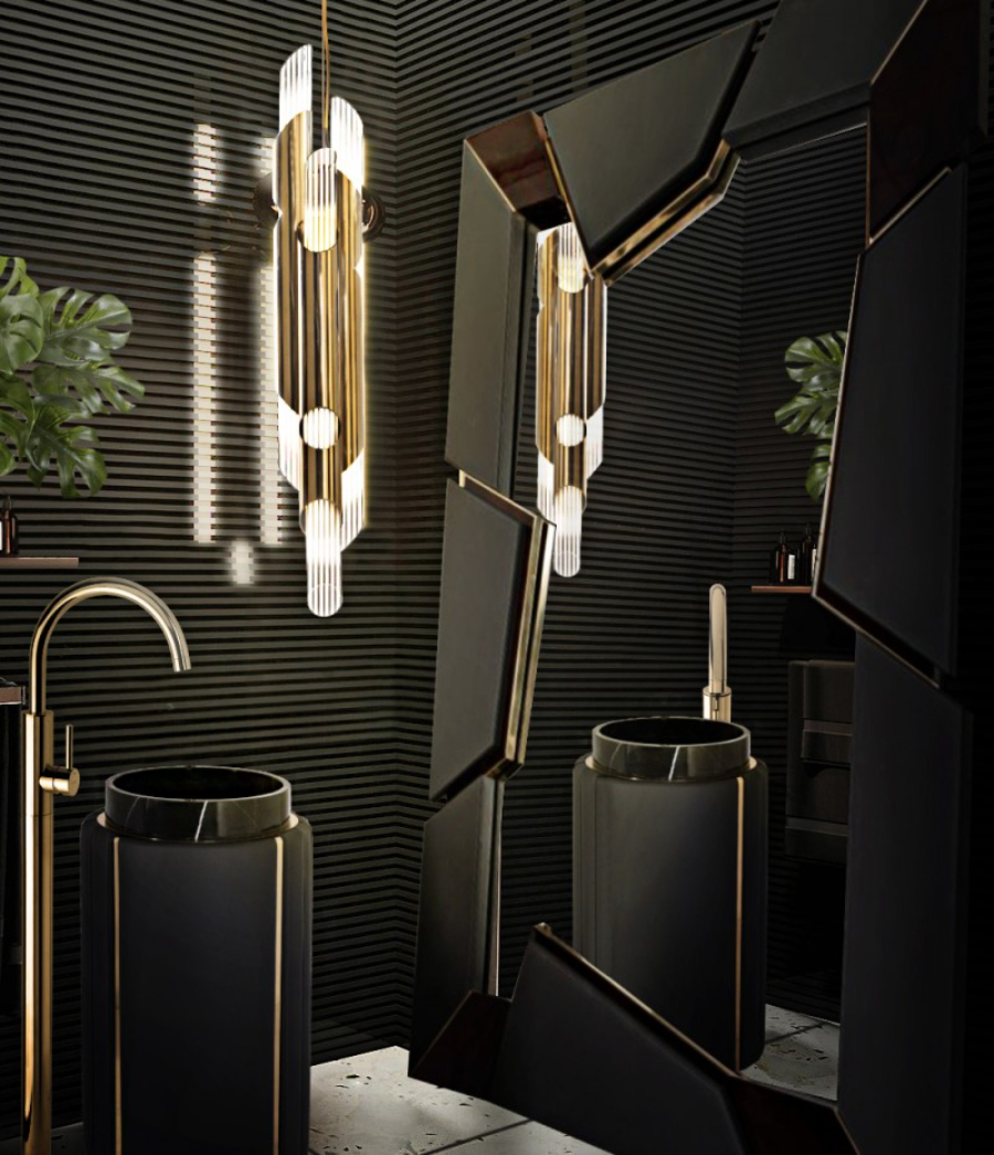 luxury bathrooms lighting such a delightful detail draycott pendant suspension lamp black bathroom