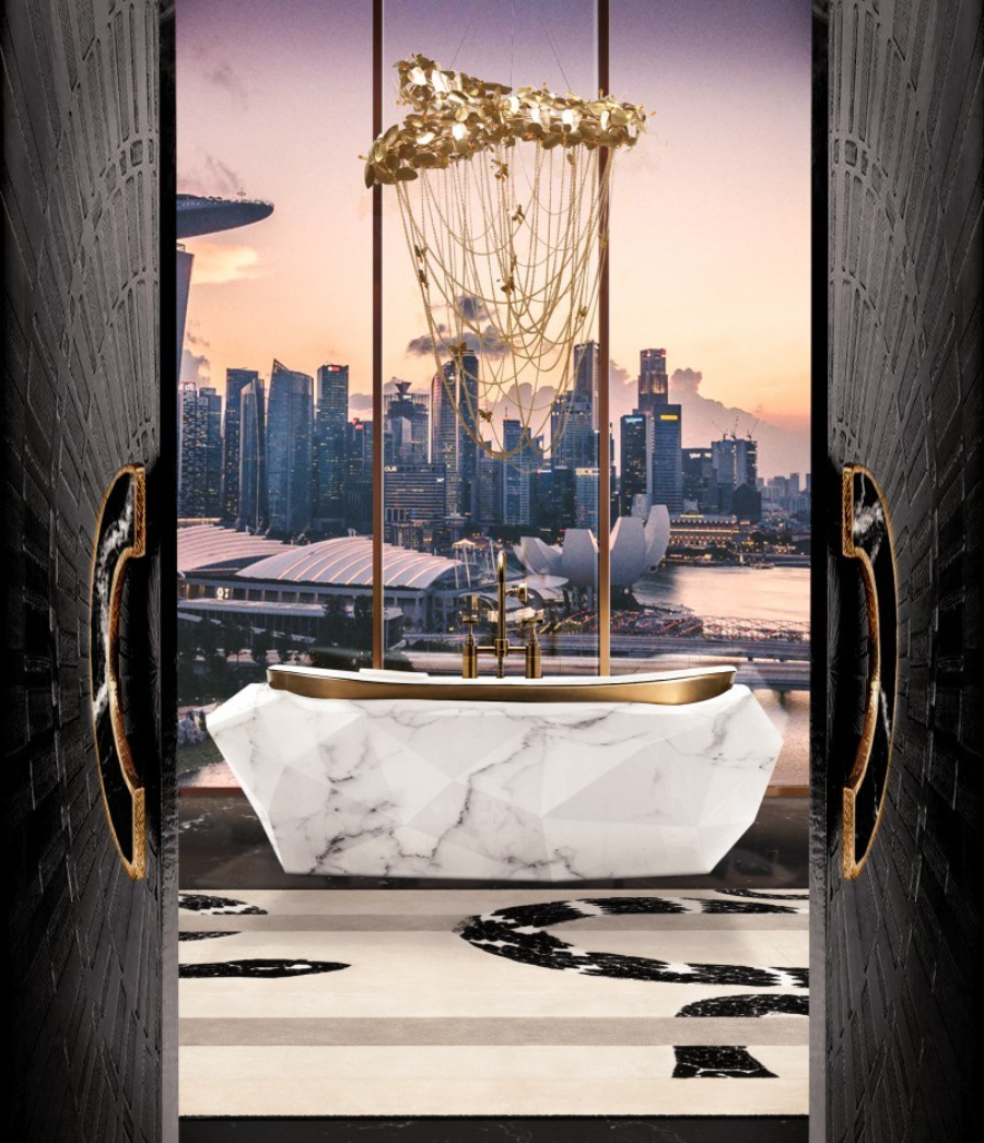 Shower Room Ideas The Private Refuge You Desire Diamond Faux Marble Bathtub White Luxury Bathroom