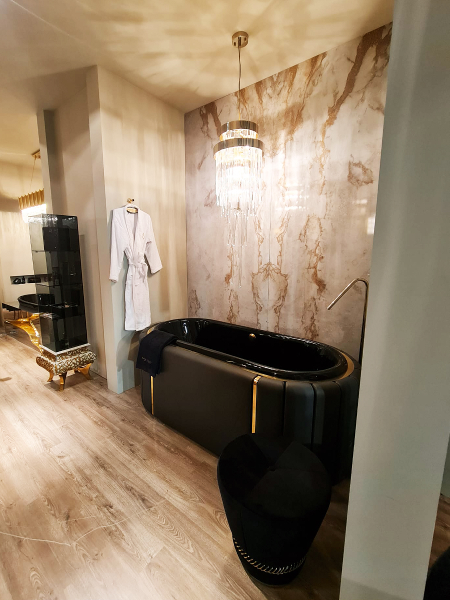 iSaloni 2022 The Latest Luxury Bathroom Trends  Darian Bathtub Leather Materials Luxury Bathroom Maison Valetnian