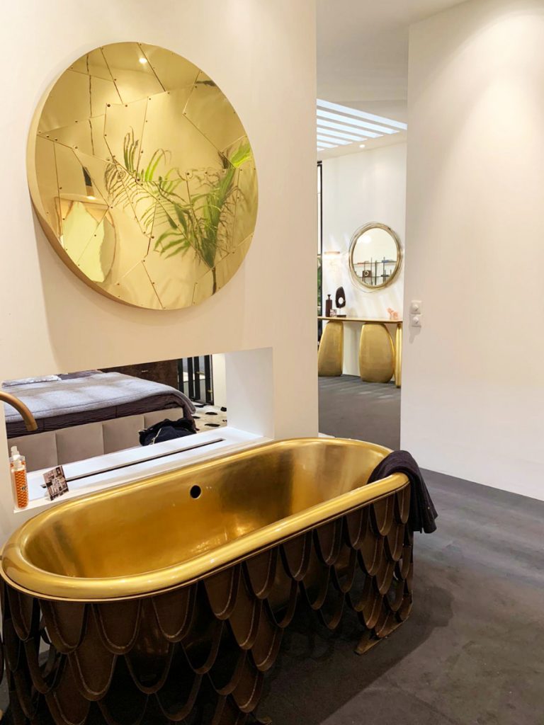 iSaloni 2022 The Latest Luxury Bathroom Trends Koi Collection Maison Valentina Koi Bathtub Koi Pedestal Sink