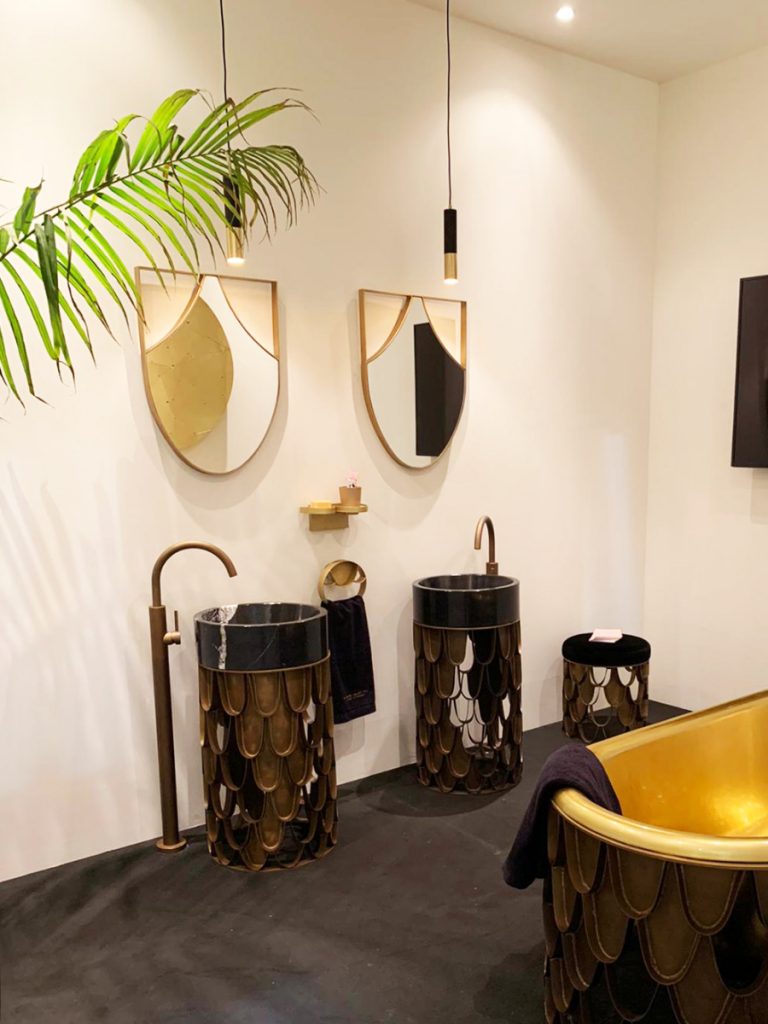 iSaloni 2022 The Latest Luxury Bathroom Trends Koi Collection Maison Valentina Koi Bathtub Koi Pedestal Sink