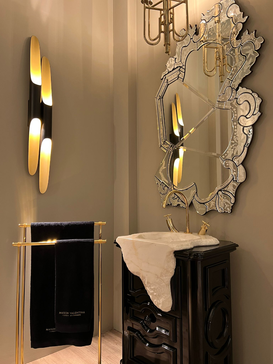 iSaloni 2022 The Latest Luxury Bathroom Trends  Petra Pedestal Sink Maison Valentina