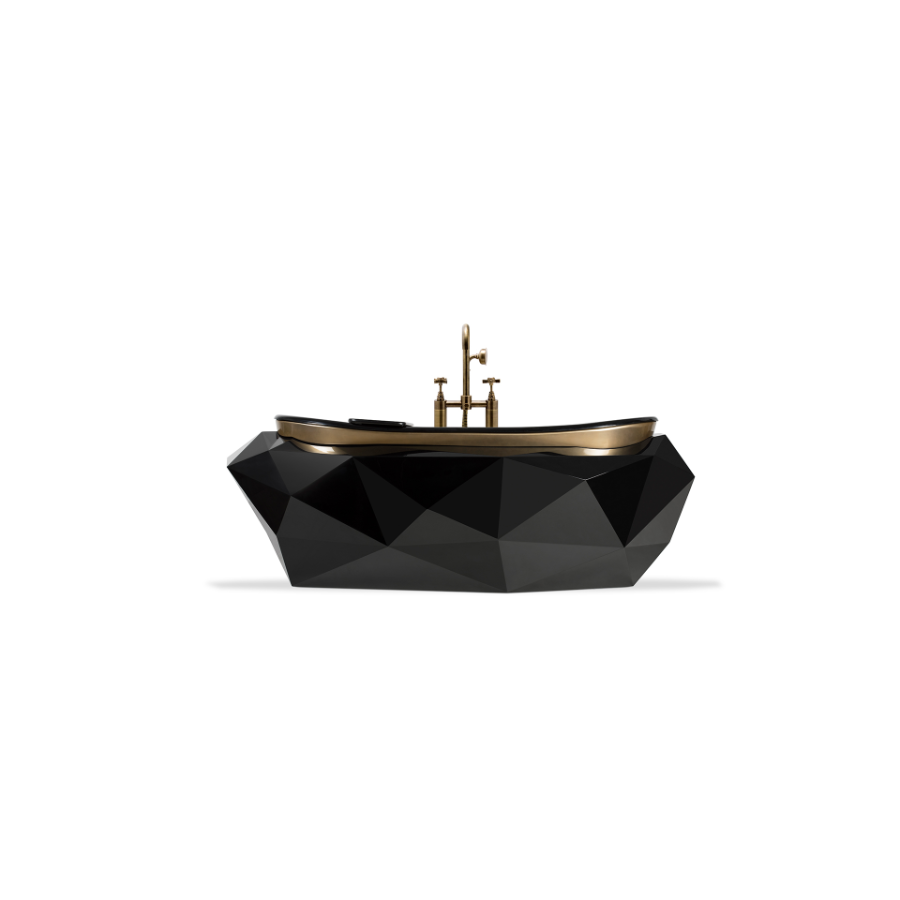 The Diamond Freestanding Bathtub is wonderful. A contemporary tub with a wooden frame coated in a high-gloss black varnish is the ideal addition to a bathroom with a darker color scheme. With a built-in oval tub that will give you the most luxurious baths in the world, it boasts an astonishing irregular shape that was inspired by the distinct lines and characteristics of diamonds.
