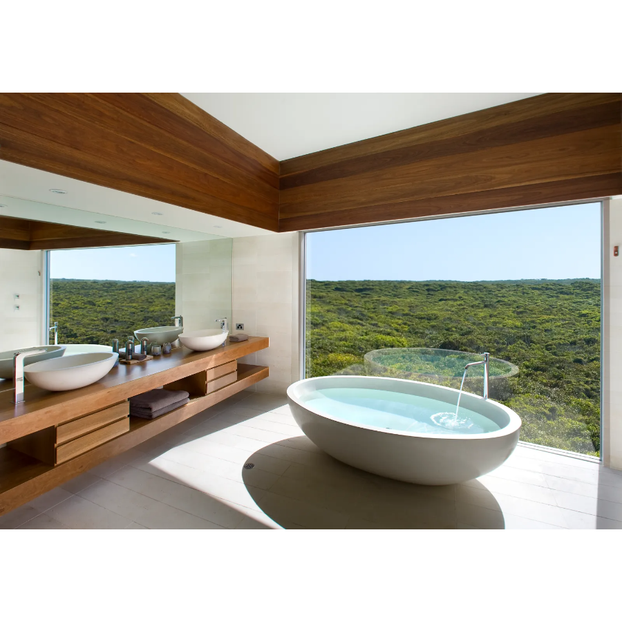 Bathroom with an amazing view and a stunning bathtub - Son Bunyola