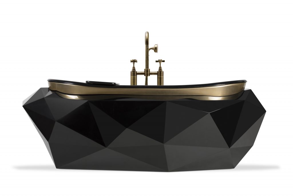 50 Modern Luxury Bathroom Ideas Diamond Bathtub by Maison Valentina