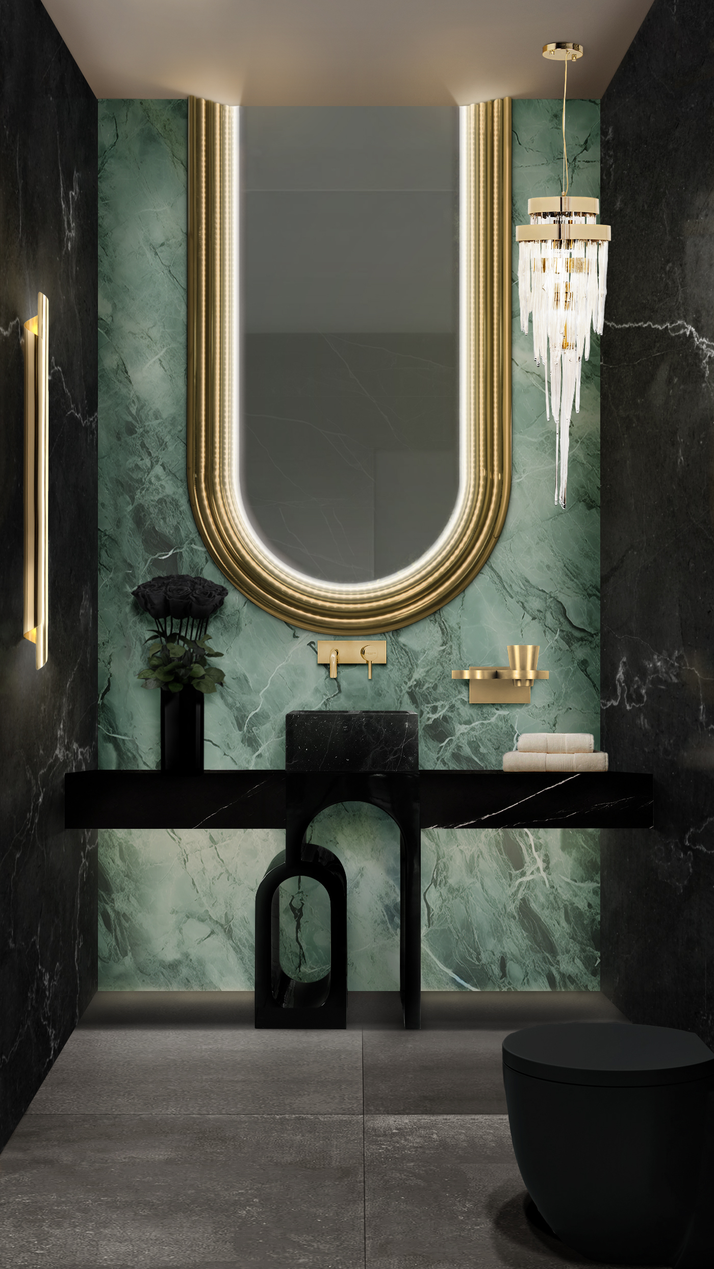Timeless Luxury in Bathroom Interior Design: Colosseum Pedestal Sink