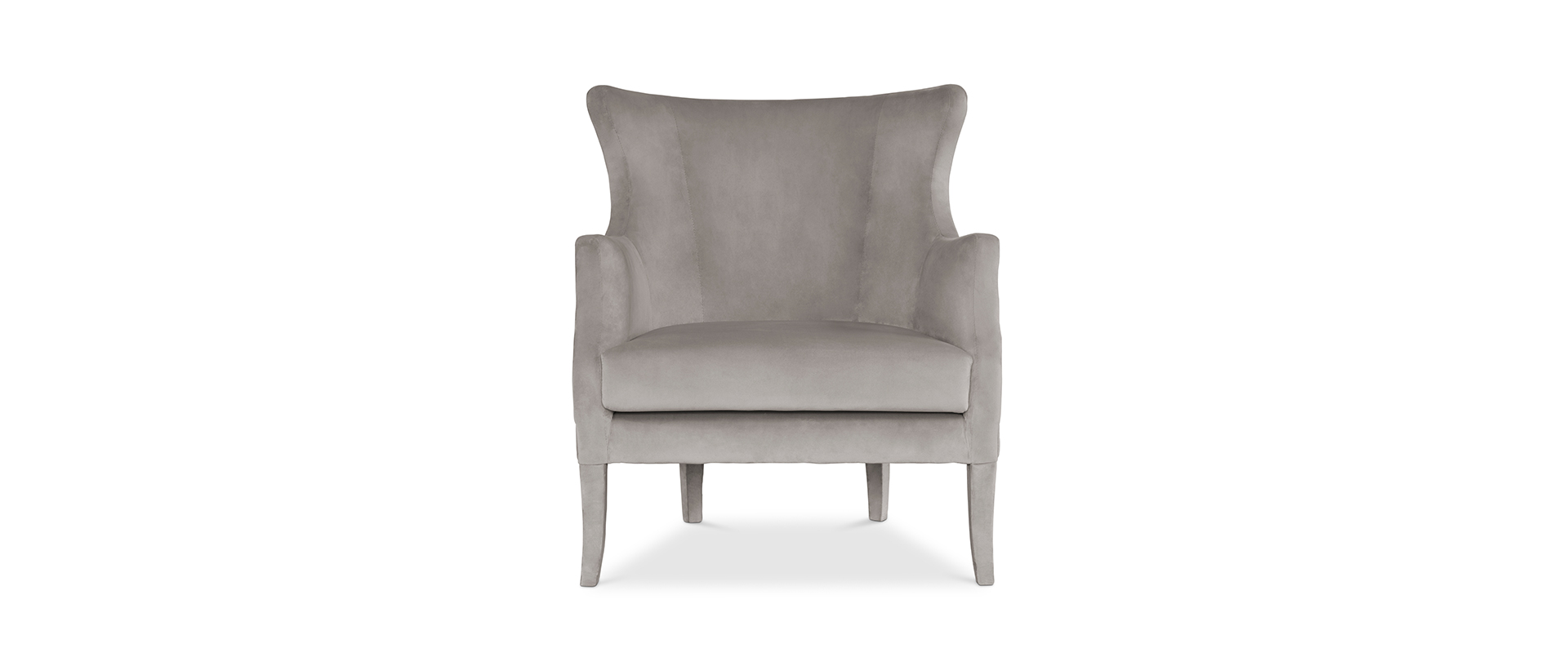 The Dukono Armchair in Grey Velvet-1-hr