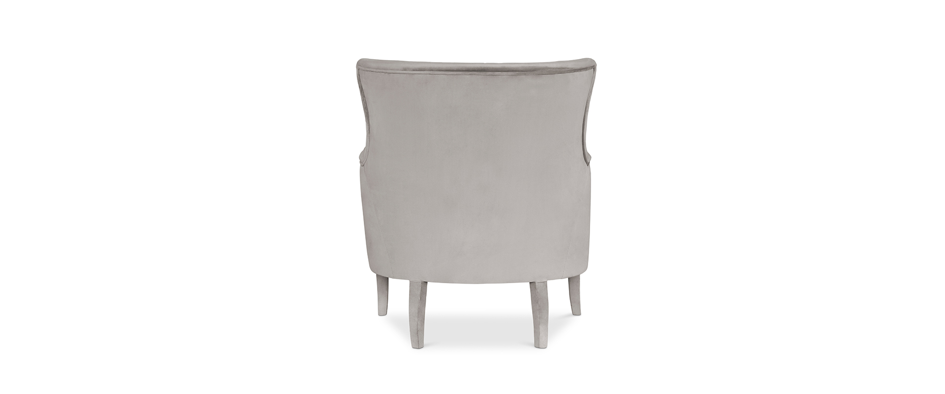 The Dukono Armchair in Grey Velvet-5-hr