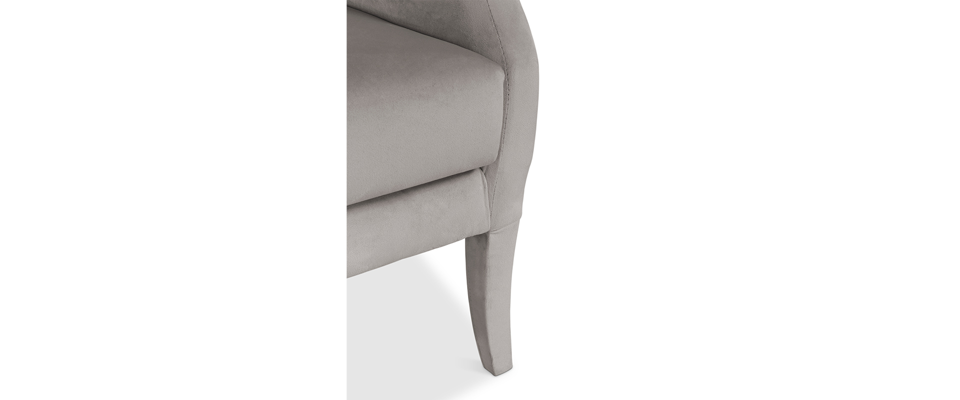 The Dukono Armchair in Grey Velvet-6-hr