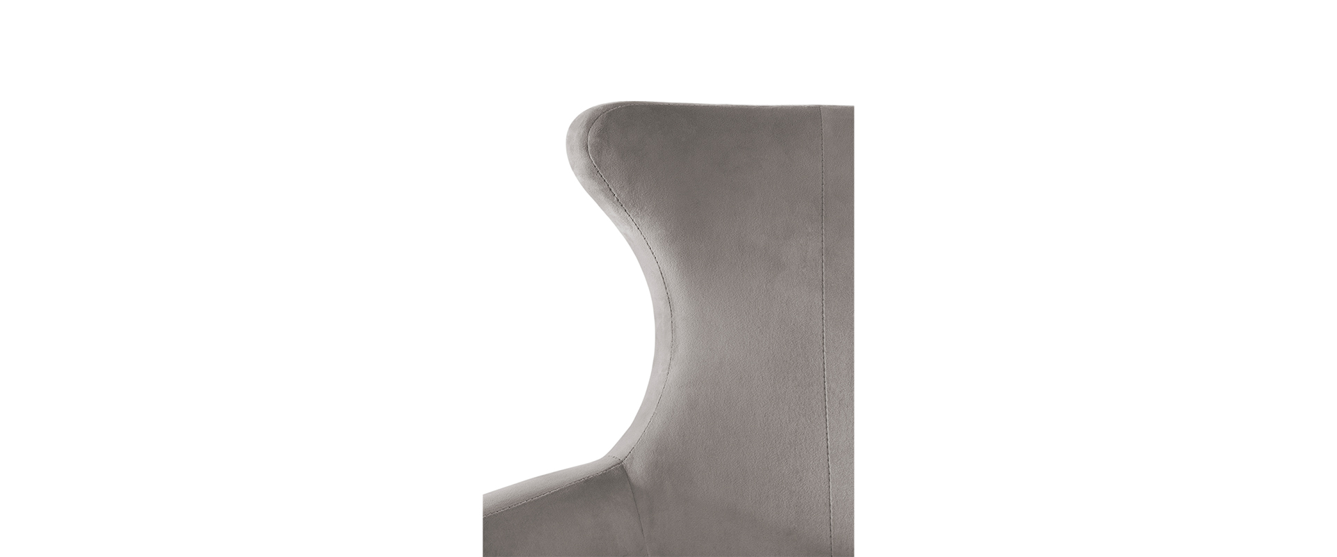 The Dukono Armchair in Grey Velvet-7-hr