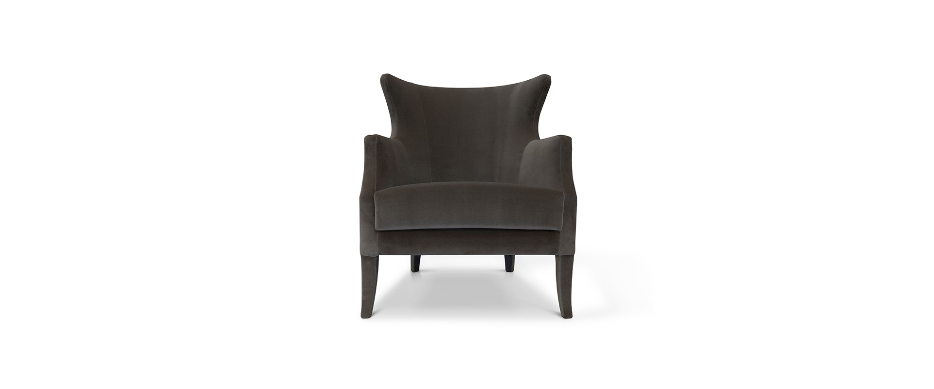 The Dukono Armchair in Grey Velvet-9-hr