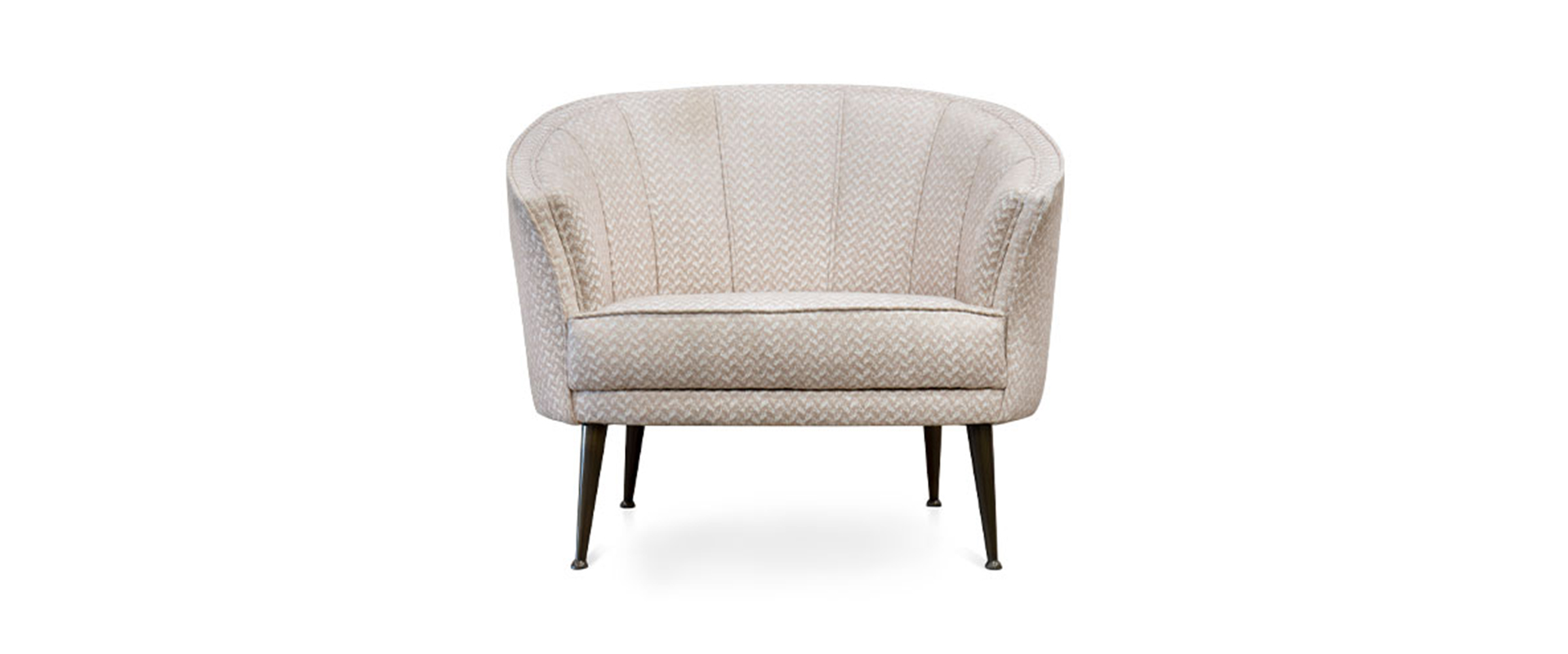 The Maya Armchair Upholstered in Green Velvet-1-hr